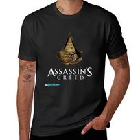 Assassins Creed T-Shirt for a boy graphics heavyweight t shirts for men heavyweight arrival rou XXXXL black