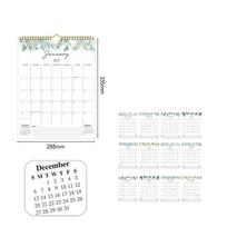 Jan. 2027 - Dec. 2027 2027 Flower Desk Calendar Oil Painting Style English Calendar  Office Vertical Style-1