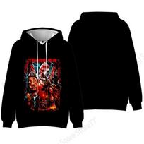 Baisus filmas Terrifier Žudikas Spausdinta Hoody Vyrams Moterims Mada Ilgomis Rankovėmis Hoodies Helovino Paltai Vyrams Megztinis Žieminiai Drabužiai 5XL black
