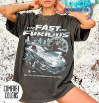 Fast And Furious Basic Charcoal Unisex Remake T-Shirt S gray