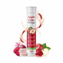 Sainebio Apple Cider Vinegar Effervescent Tablets - 500mg with Pomegranate, Beet Root & B-Vitamins | Supports Weight Management Liver Detox, Dige