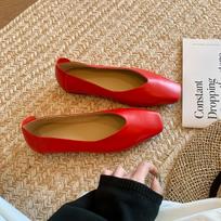 Genuine Leather Minimalist Sheepskin Mary Jane Flats - Versatile Women's Commuting Style 39