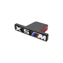 3D ABS Gloss Black Car Front Grille Badge Emblem For BMW X2 X3 X4 X5 X6 M LKHM3 Power Performance Logo Exterior Decoration Accessories gray