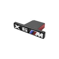 3D ABS Gloss Black Car Front Grille Badge Emblem For BMW X2 X3 X4 X5 X6 M LKHM3 Power Performance Logo Exterior Decoration Accessories