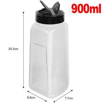 1/6x Transparent Seasoning Jars with Shaker Lids Spice Salt Pepper Shaker Container Bottle BBQ Powder Bottles Kitchen Storage 1PC white