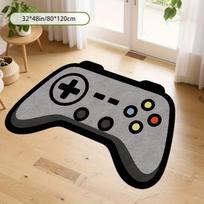 Gaming Controller-Inspired Rug: Non-Slip, Comfortable Entryway Mat for Hallways, Living Room, and Sofas—Home Decor 40X60CM(1.3X2FT black