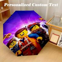 8‑Rib Automatic Umbrella, Roblox Design Foldable Umbrella for Sun Rain Protection Travel Three-fold umbrella purple