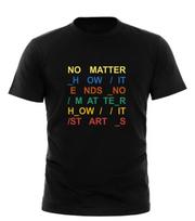 Radiohead Separator Lyrics T-Shirt No Matter How It Ends Indie Rock Fan Art Tee 3XL black