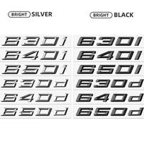 Automobilio 3D ABS bagažinės raidės logotipas ženklelis emblema stiliaus lipdukai BMW 6 serijai 630i 640i 650i 630d 640d 650d E63 E64 F06 650d