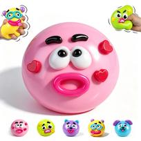 5Pack Smushers Face Squishy Toy Face Swap Squishy Toy Soft Taba Moldable Cute Slow Rise Squeeze Toy Relaxing Sensory