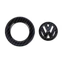 1/2pcs Car ABS Steering Wheel Emblem Trim Sticker ER50 Badge for Volkswagen VW Passat Polo Jetta Golf 6 7 Caddy MK4 B5 B6 GTD Lavida
