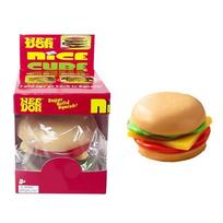 Needoh Fanta Nice Cube Hamburger Squishy Squeeze Toy Multi Color Translucent Stretchy Non-Toxic Anxiety Relief For Adults Gift