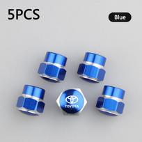 5PCS Car Wheel Tire Valve Caps Protection Cover Auto BN45 Accessories For Toyota Fortuner Chr Verso Prius Yaris Hiace Trd Corolla GR