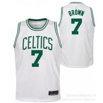 Boston Celtics NBA marškinėliai Tatum 0 Brown 7 Siuvinėtas krepšinio marškinėlis Vyriški be rankovių sportiniai drabužiai XL white