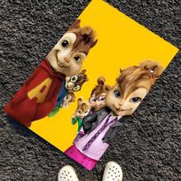 Alvin and the Chipmunks Printed Carpet, Rug for Office Chair Living Room Bedroom Kitchen Room Decor Gifts. 40cmx60cm