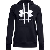 Megztiniai moteriški Under Armour Rival Fleece Logo Hoodie deep juodas 1356318 001