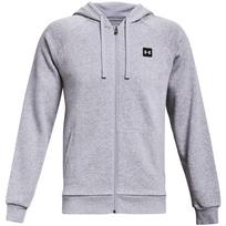 Megztiniai vyriški Under Armour Rival Fleece FZ Hoodie šviesiai pilka 1357111 011