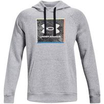 Megztiniai vyriški Under Armour UA Rival Flc Graphic Hoodie pilka 1370349 011