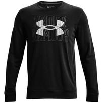 Megztiniai vyrai Under Armour UA Rival Terry logotipas Crew juodas 1370391 001