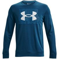 Megztiniai vyrai Under Armour UA Rival Terry logotipas Crew mėlynas 1370391 458