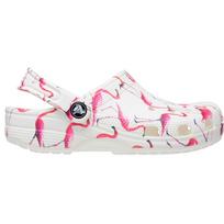 Klumpės vaikams Crocs Classic Party Kids baltos ir rožinės spalvos 207826 1CW