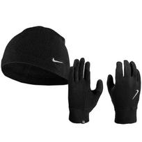 Pirštinės vyriškos ir kepurė Nike Dri-Fit fleece juoda N1002578082