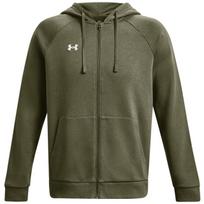 Megztiniai vyrai Under Armour Rival Fleece FZ Hoodie khaki 1379767 390