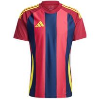 Marškinėliai vyriški adidas dryžuoti 24 Džersis bordo-navy mėlyna IW2149