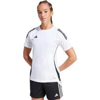Marškinėliai moteriški adidas Tiro 24 Jersey balta-juoda IS1024