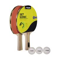 Rinkinys raketa Do ping ponga Stiga Set Sonic 2 uolienos 3 rutuliai