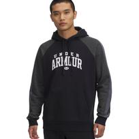 Megztiniai vyriški Under Armour Rival Fleece Colorblock Hoodie juodas 6003958 001