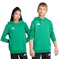 Vaikiškas džemperis adidas Entrada 26 su gobtuvu, žalias JZ6563