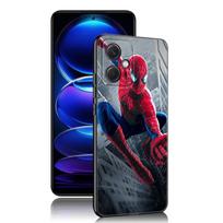 Žmogus-voras Juodas silikoninis telefono dėklas Xiaomi Redmi Note 10 11 11S 12 13 4G 8 9 11T Pro 5G Plus 8T 9S 10S 12S Redmi Note 10 Pro gray