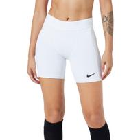 Nike Pro moteriški šortai su apsauga nuo pratekėjimo, balti