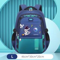 Students Backpacks S L Size Space Astronaut Print Bag Backpack Teenager Boys School Bags Grade 1~6 MIT L žalia