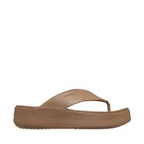 Moteriškos šlepetės Crocs Getaway Platform Flip rudos 209410 2JJ