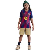 Vaikiški marškinėliai Nike FC Barcelona 2025/26 Rungtynių namų tamsiai mėlynos-bordo spalvos HJ5216 456