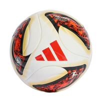 Futbolo kamuolys adidas Bundesliga 26/27 Torfabriku Competition baltai-oranžiniai-auksinis KG6045