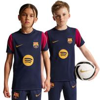 Vaikiški marškinėliai Nike FC Barcelona Strike tamsiai mėlynos-bordo spalvos II3237 401