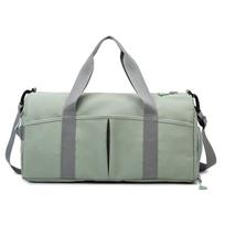Travel bag, short-distance business trip, large-capacity duffel bag, delivery accommodation, storage bag, boarding can be set, tie rod portable žalia