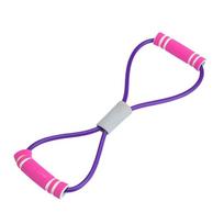 Pull Rope Sport Training Pull Rope Belt Gum Rubber Band Yoga 8 Word Puller Chest Fitness Equipment B purple
