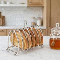 Easy To Clean Bread Rack Stainless Steel Bread Holder Carry Stand Toast Rack  Kitchen Organizer Style 3