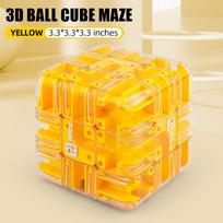 3D Magic Cube Puzzle Ball Maze Toy Educational Labyrinth Cube for Kids Adults DIY Fidget Game Logical Thinking Training