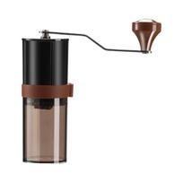 Portable Manual Coffee Grinders Adjustable Grind Setting Quiet Hand Crank For Home Travel Office Use Easy To Cleaning black