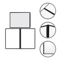 2 Pcs Recipe Folder Kitchen Menu Binder Clear Pvc Cover Loose Leaf Book Note Holder Card Keeper Desk Accessories ganizer juoda