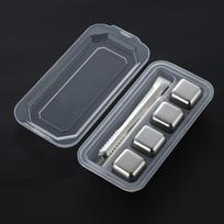 Stainless Steel Food Grade Frozen Ice Cubes, Metal Ice Particles, Long-Lasting Freezing, Reusable, Clean And Hygienic gray