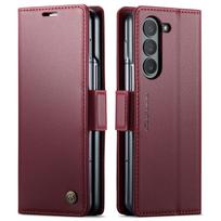CaseMe Wallet Case for Samsung Galaxy Z Fold 7 6 5 Premium PU Leather Flip Case Magnetic Credit Card Holder Phone Cover For Samsung Z Fold 5