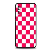 Retro Classic Chess Board Grid Case For Samsung A54 A52 A24 A14 A50 A70 A40 A20S A20E A06 A12 A22 A34 A42 A32 5G A04s A16 Cover For Samsung A06 red