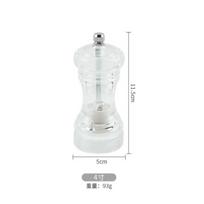 Spice Mill Salt and Pepper grinder Refillable  shaker Manual Herbs Grinder Adjustable Ceramic Rotor Kitchen Tools white