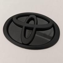 Modified Black Bottom Front Grille Badge Trunk Car Logo Suitable for Toyota RAV4 CAMRY COROLLA LANDCRUSER RAV4 VIOS SIENNA YARLS dnvr15 10cm X 6.8cm black